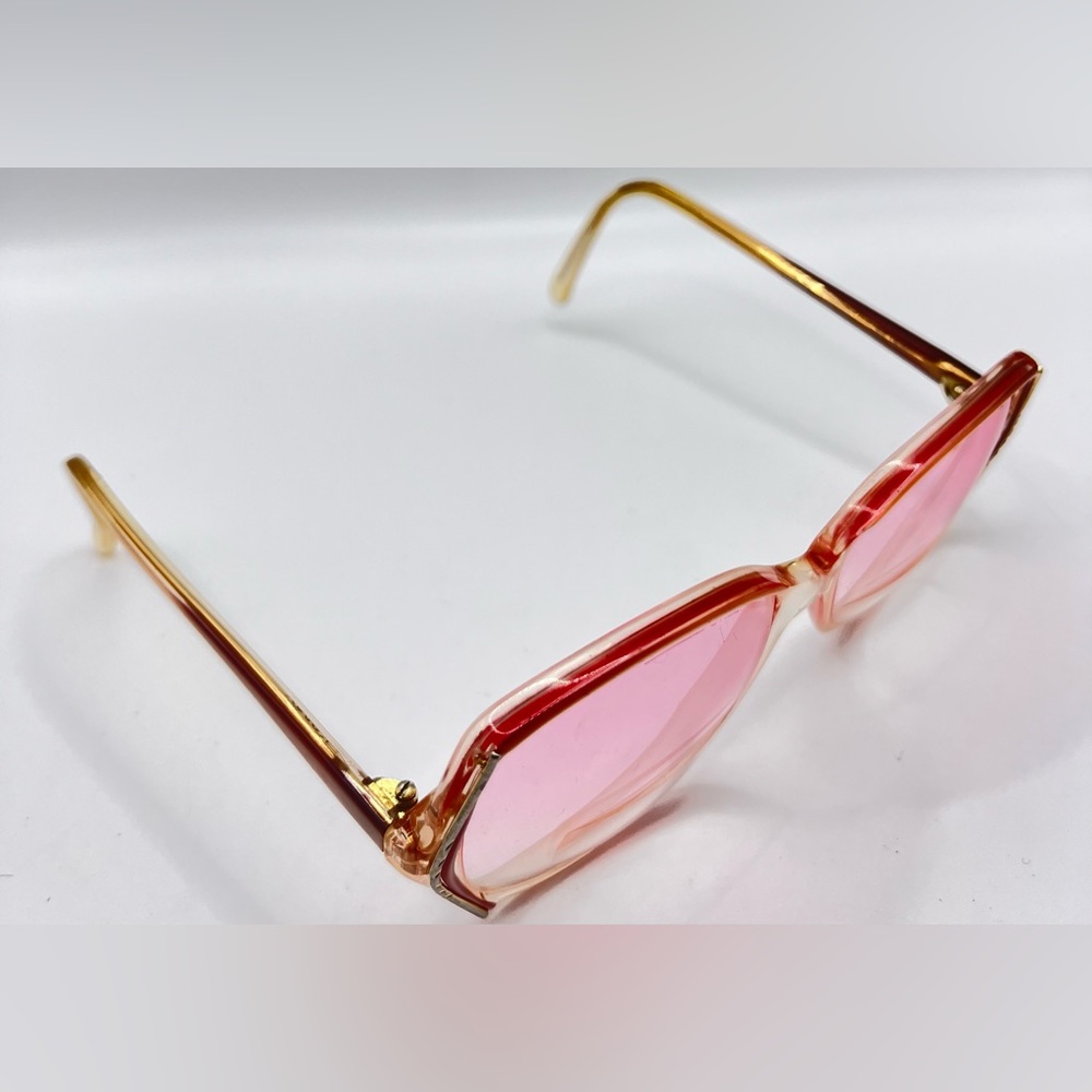 Vintage LAMY Luann Pink Oval Sunglasses Frames Only